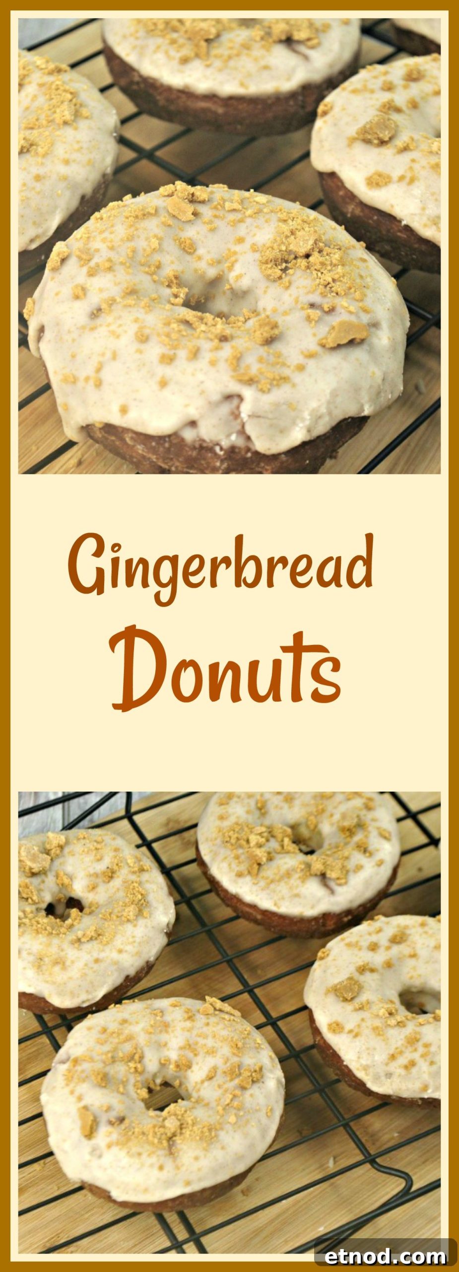 Tray of gingersnap donuts