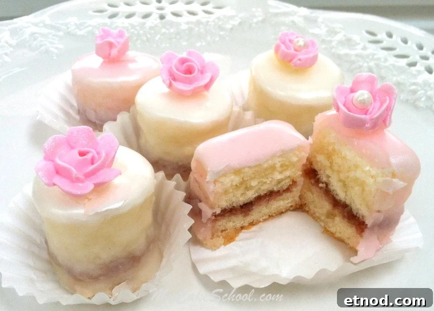 The Perfect Petit Four Glaze Recipe by MyCakeSchool.com Perfect Petit Four Glaze Recipe by MyCakeSchool.com