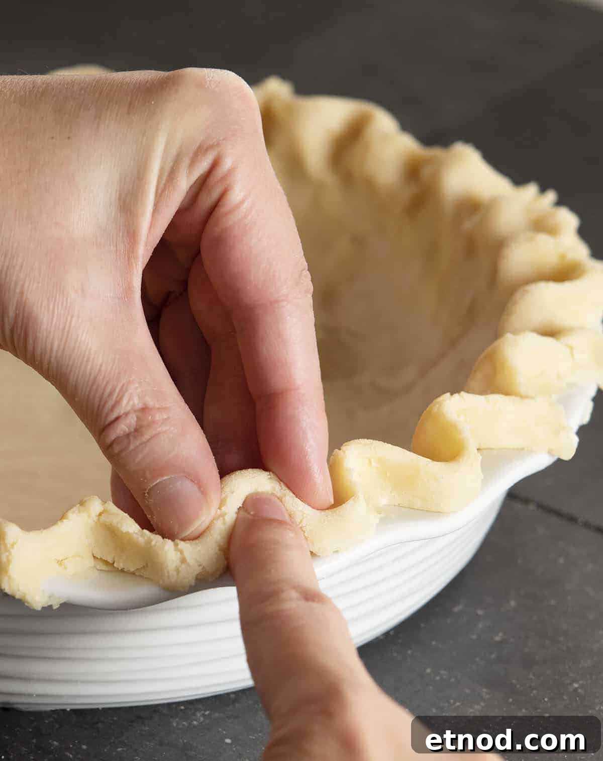 Fluting Lard Pie Crust