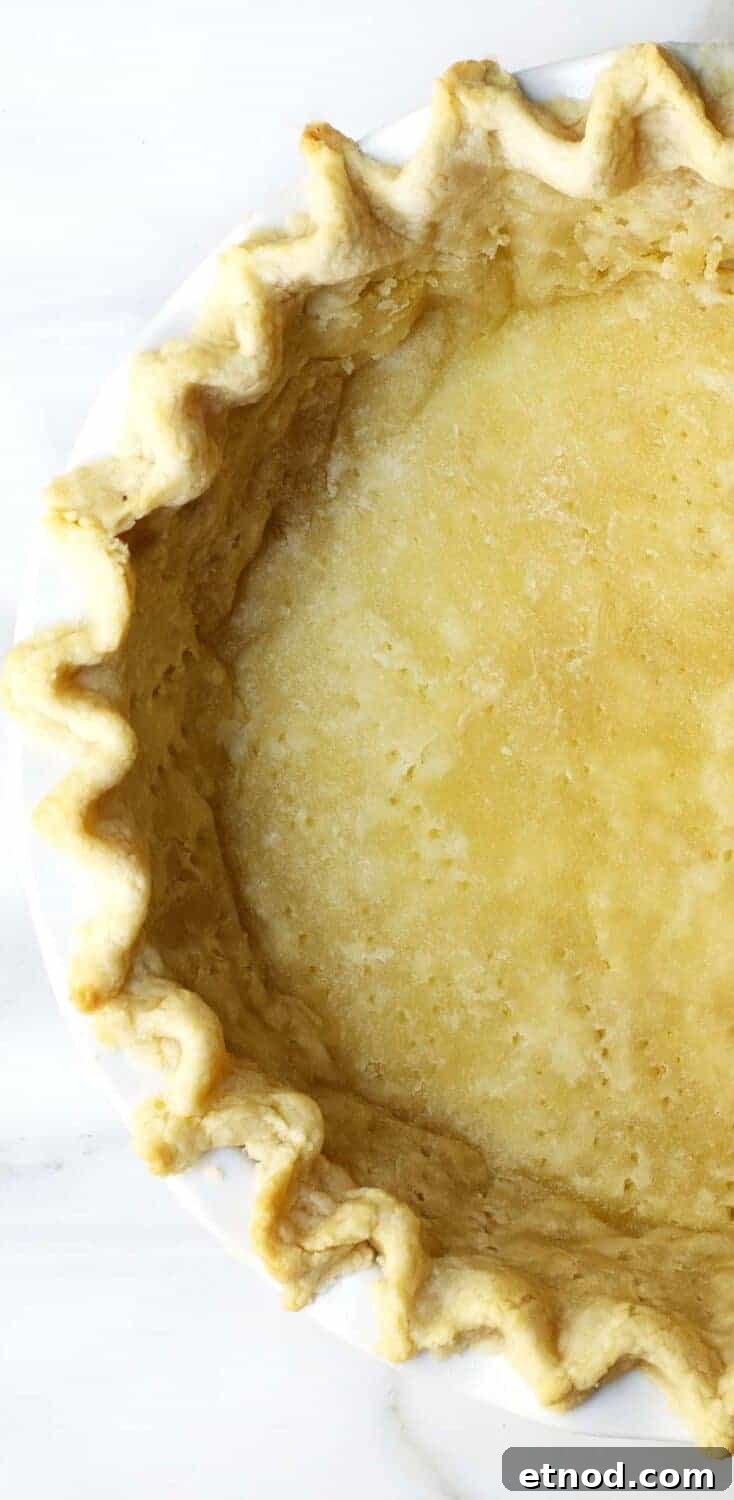 Partially Baked Lard Pie Crust