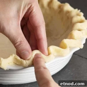 Fluting Lard Pie Crust