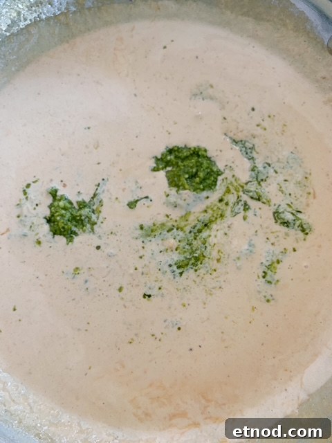 Creamy Basil Pesto Chicken Recipe with Garlic Parmesan Sauce 8 img 21995 7