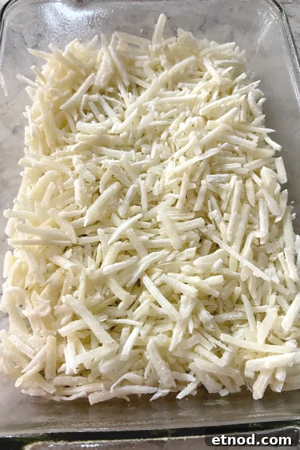 thawed hash browns