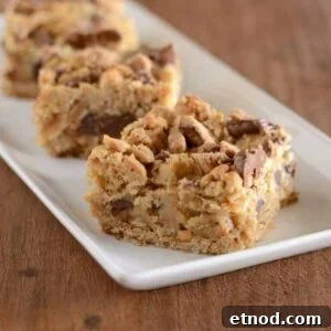 Reese’s Peanut Butter Oat Bars Recipe — No-Bake Dessert Bars 2 Reeses Peanut Butter Oat Bars