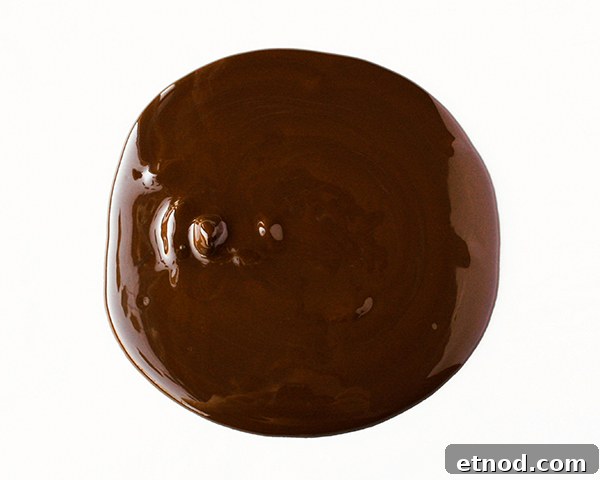 How to Make a Dripping Chocolate Cake with Ganache Finish 9 How to make a drippy chocolate cake | Erin Gardner for TheCakeBlog.com