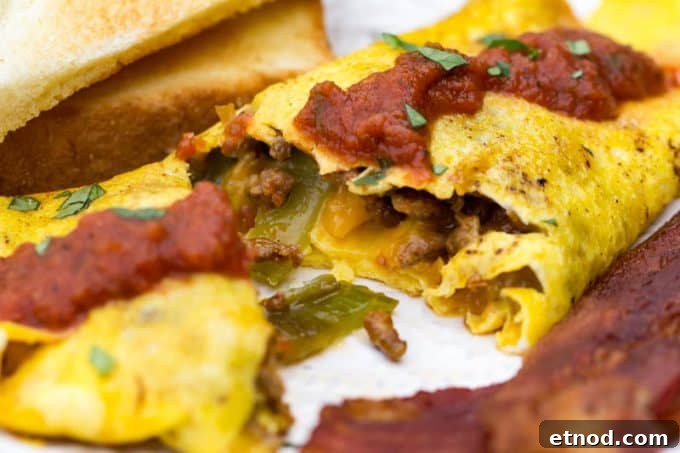 Spicy Chorizo and Chile Omelette Recipe for Brunch 5 Chorizo Chile Omelet