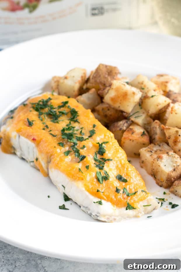 Parmesan Lemon Herb Roasted Potatoes — LoveTheWild Recipe 2 Parmesan Lemon Herb Roasted Potatoes with LoveTheWild's Fantastic Fish Dinner | cakenknife.com #sponsored #healthy #yummy