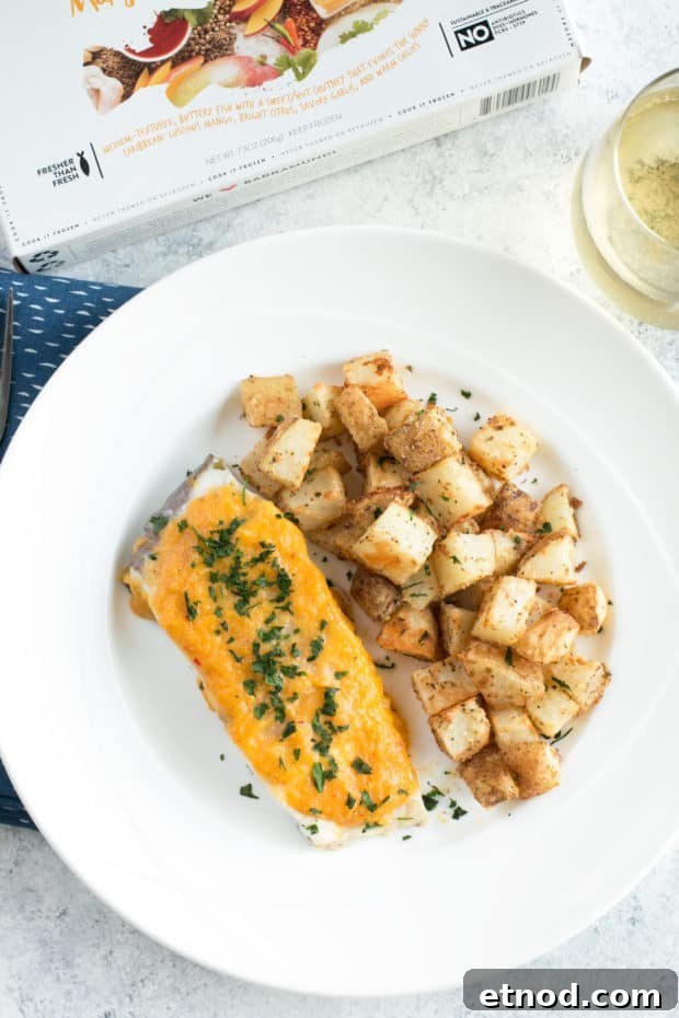 Parmesan Lemon Herb Roasted Potatoes — LoveTheWild Recipe 7 Parmesan Lemon Herb Roasted Potatoes with LoveTheWild's Fantastic Fish Dinner | cakenknife.com #sponsored #healthy #yummy