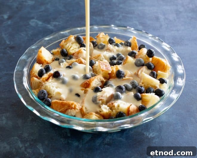 Blueberry Croissant Puff Recipe: Flaky, Fruity Breakfast Pastry 4 croissants and blueberries