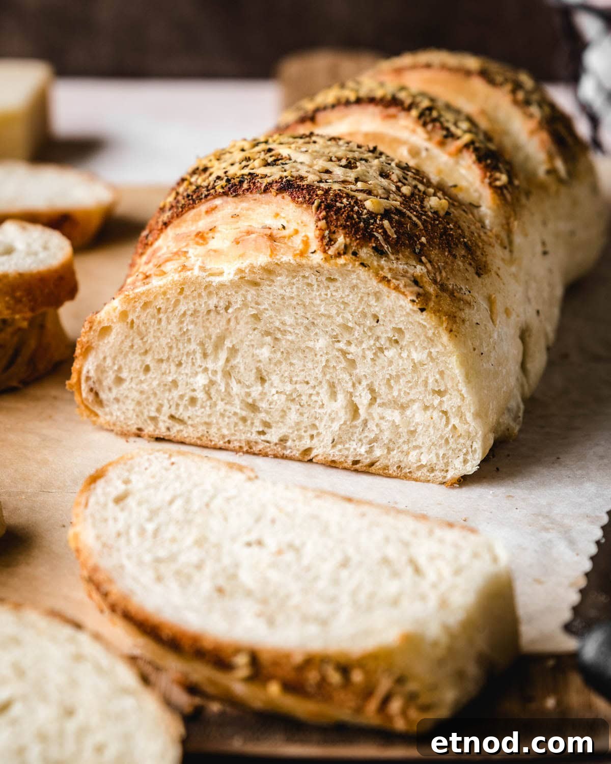 Crusty Italian Herb Cheese Bread — Same-Day or Overnight Recipe 2 Serve Italian herb bread with cheese with your weeknight meal.
