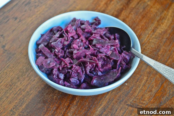 Slow-Cooked Braised Red Cabbage with Apples 4 Slow Cooker Braised Red Cabbage and Apple