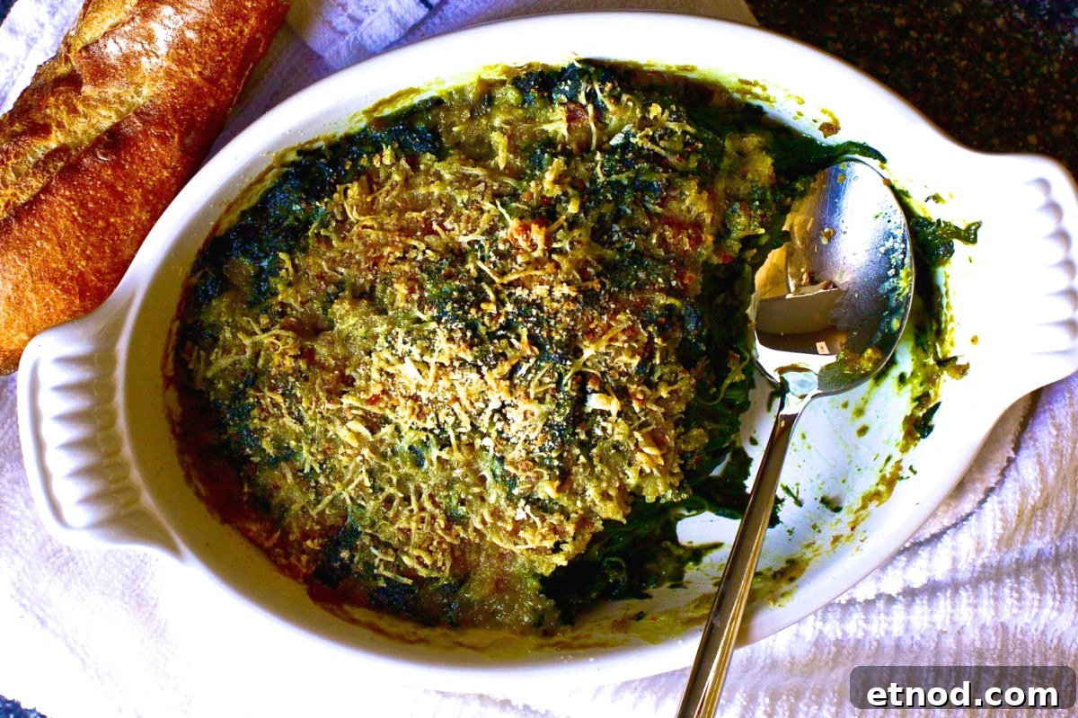 The best baked spinach