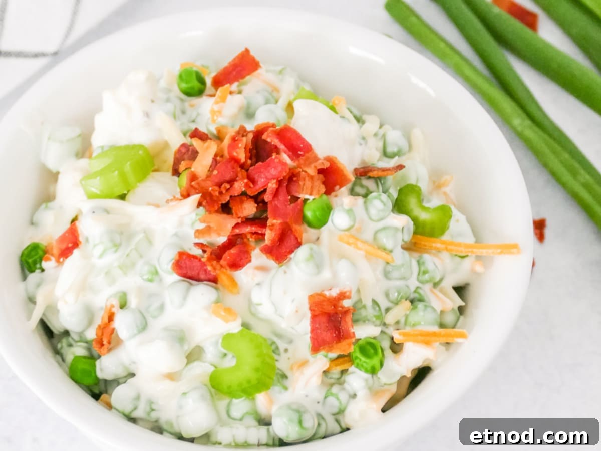 best english pea salad recipe with bacon