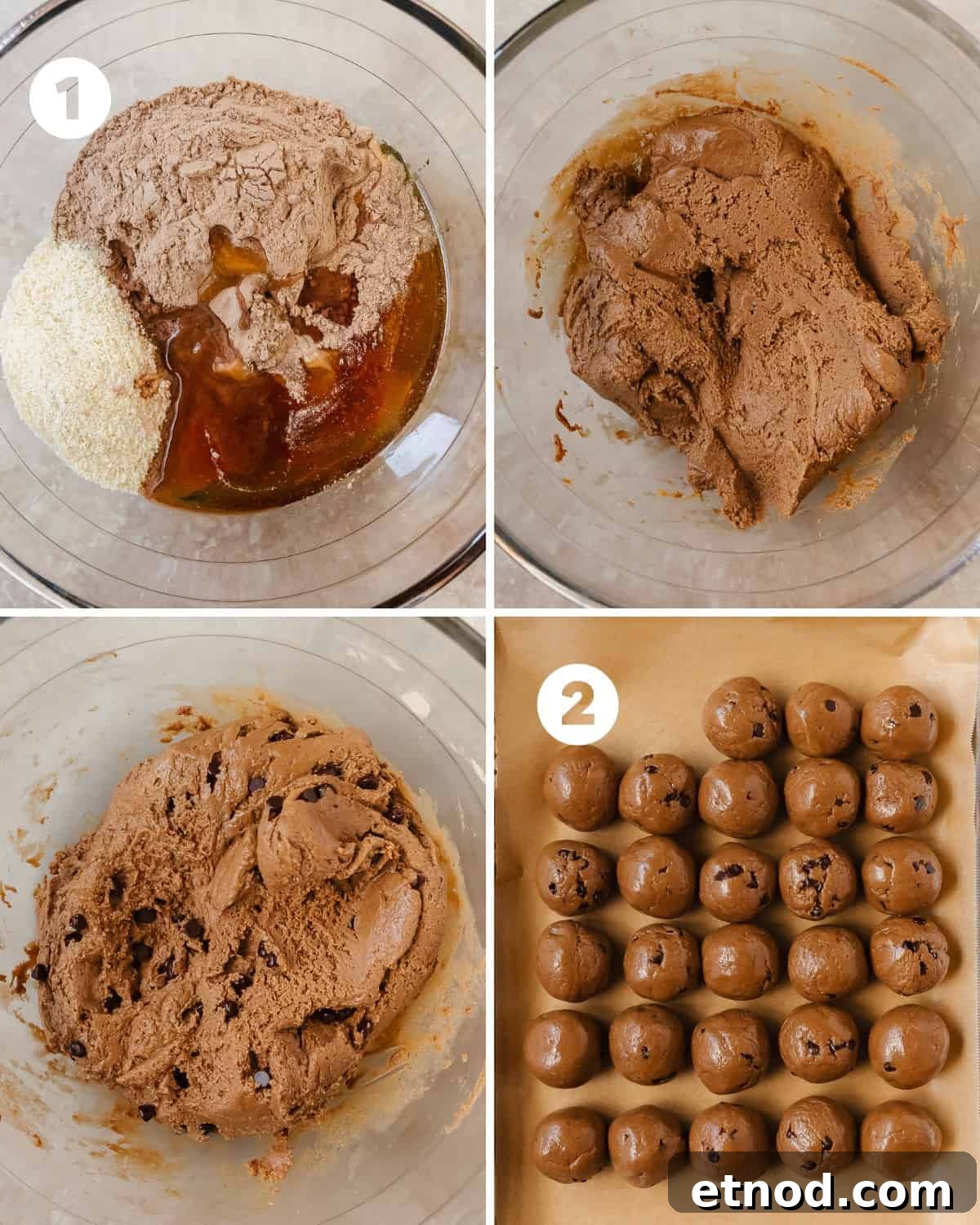 High-Protein Peanut Butter Energy Bites 4 Mix the ingredients, scoop into tablespoon-sized balls, roll and chill.