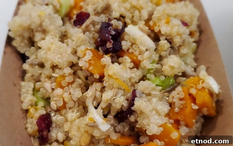 Quinoa and roasted butternut squash salad