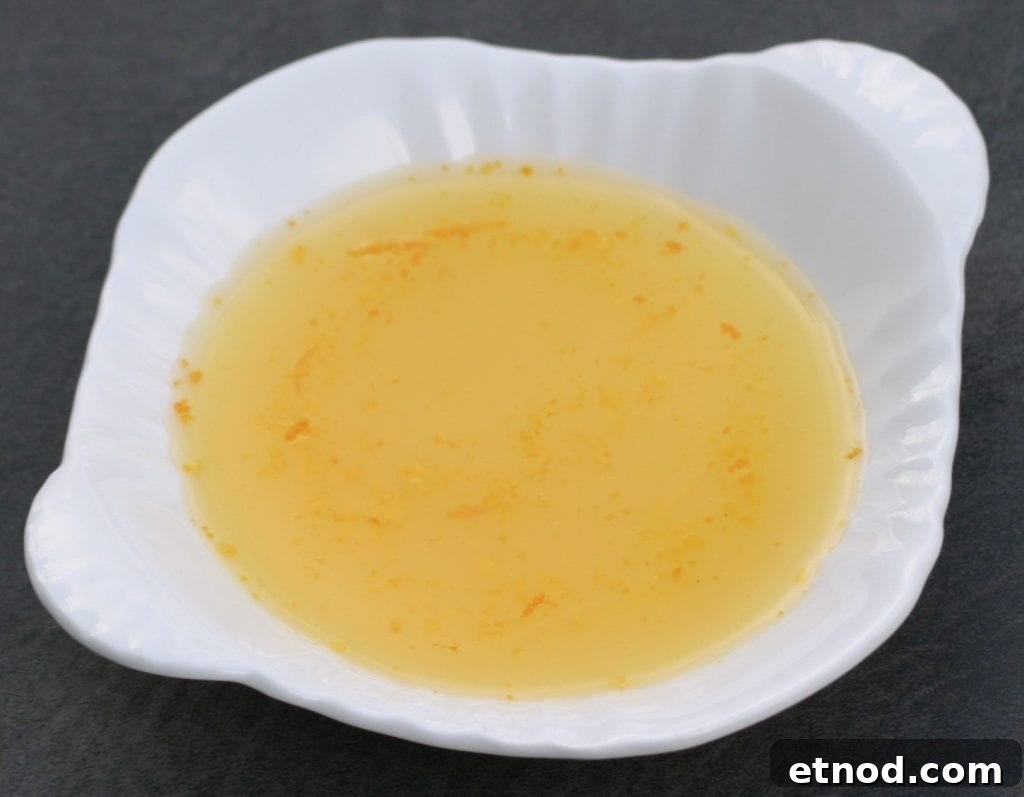 Orange glaze