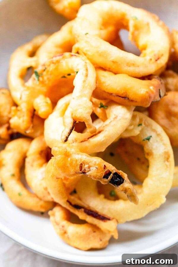 Homemade onion rings. A super easy snack.