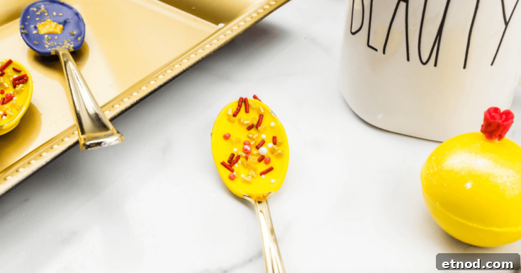Disney Inspired Beauty and the Beast Hot Cocoa Bombs