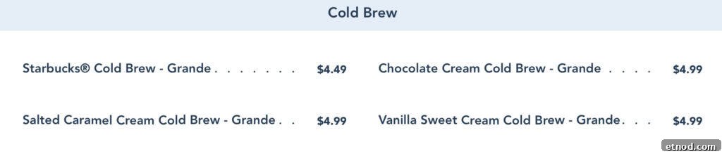 Main Street Bakery: Artisan Breads, Pastries & Coffee Near You 4 Cold Brew coffee menu.