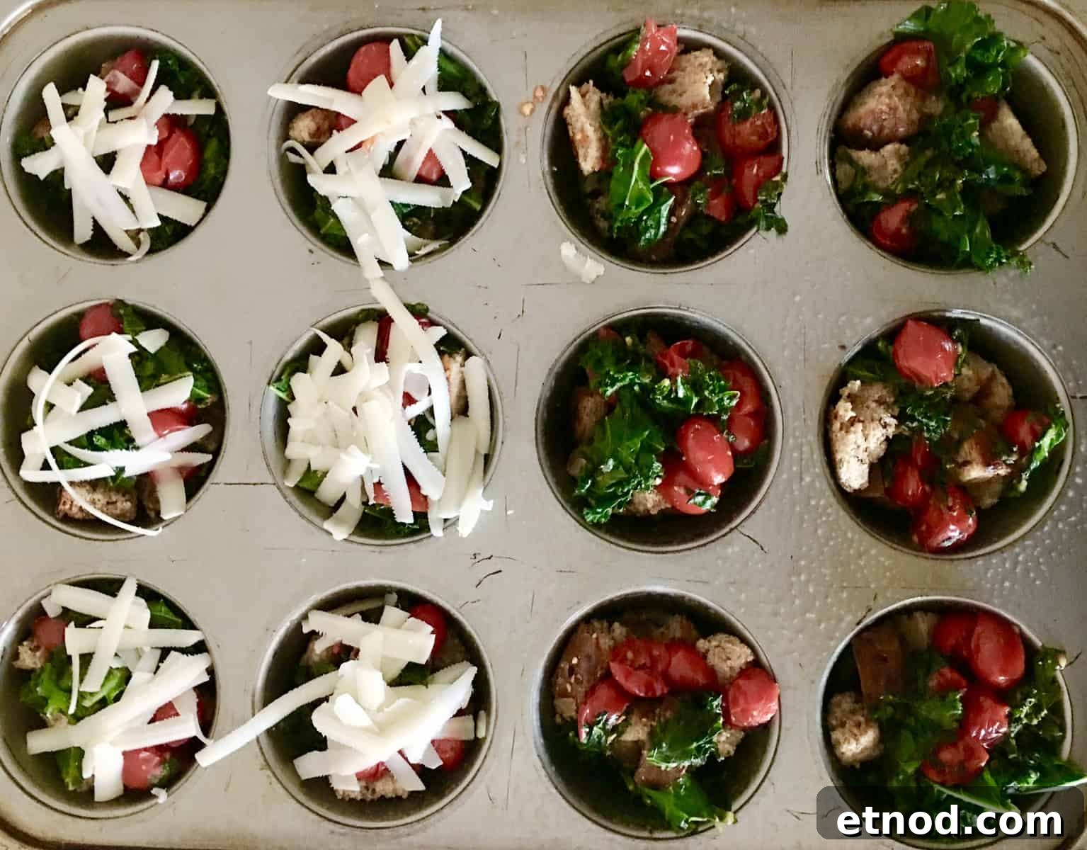 kale egg breakfast cups
