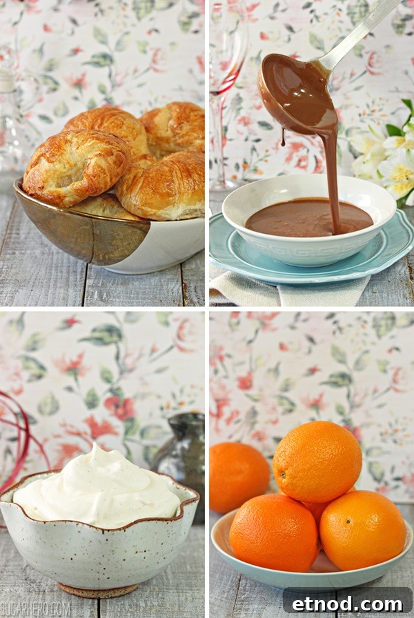 Chocolate Soup With Croissant Croutons and Whipped Creme Fraiche | From SugarHero.com