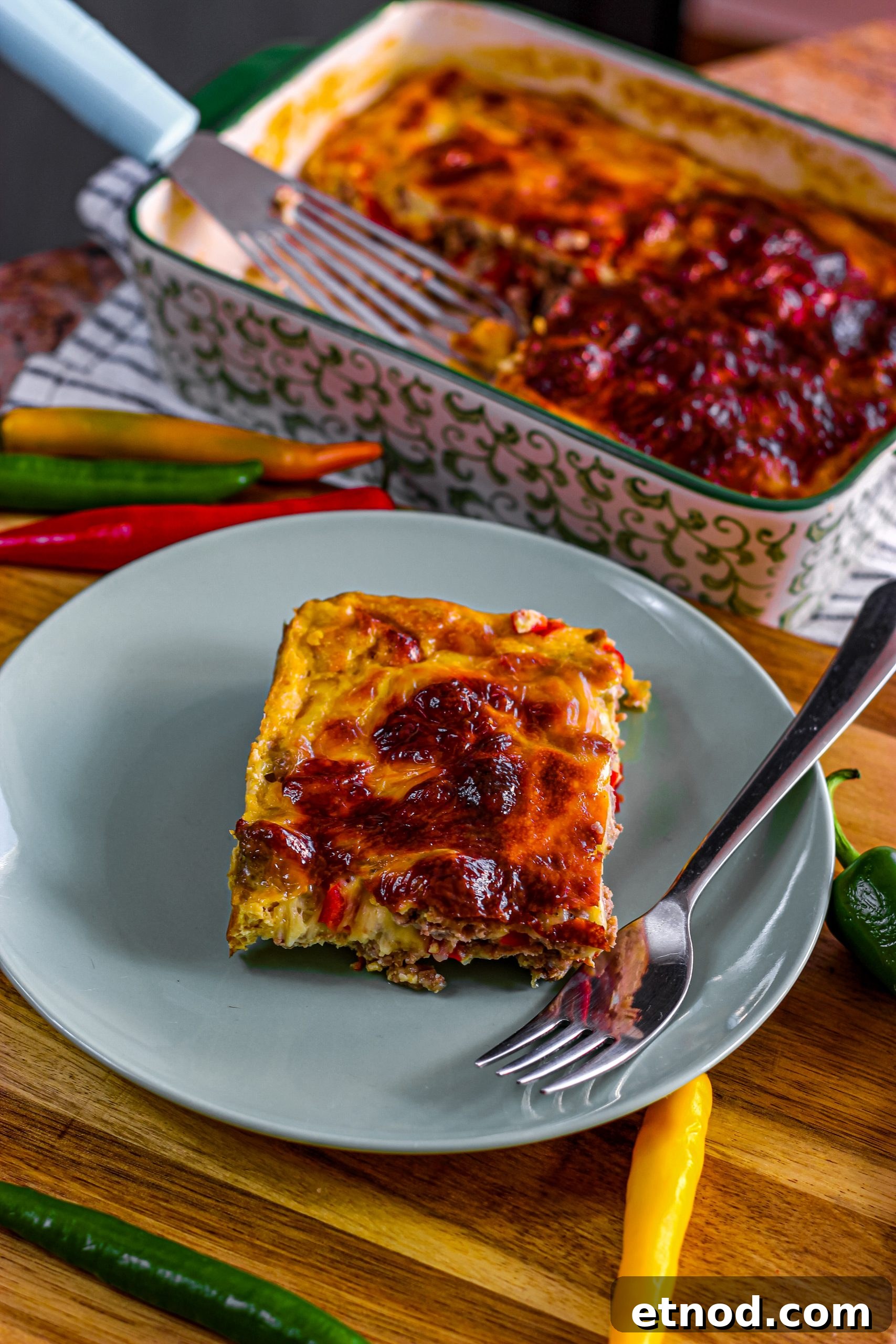 Philly Cheesesteak Casserole Recipe: Tender Beef, Melty Cheese & Peppers 7 img 4156 6