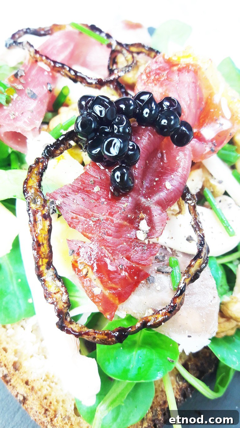 Bayonne Ham, Laguiole Cheese & Balsamic Tartine Recipe 4 This Bayonne Ham Laguiole Cheese & Balsamic Vinegar Tartine will bring your snack break to a whole new level! | ahedgehoginthekitchen.com
