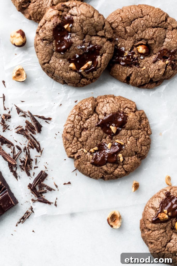 hazelnut chocolate chip cookies