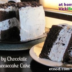Slice of Death by Chocolate Oreo Cheesecake Cake