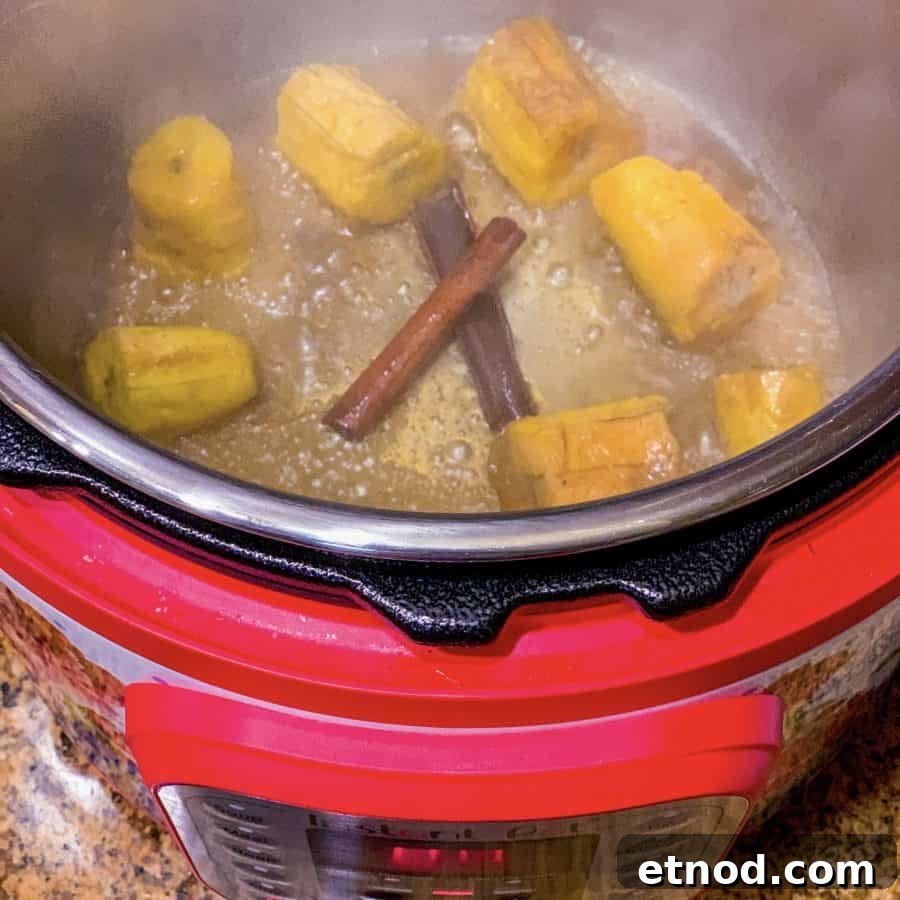 Instant Pot Sweet Plantains Recipe — Tender, Caramelized Plantains 3 How to make sweet plantains in the Instant Pot