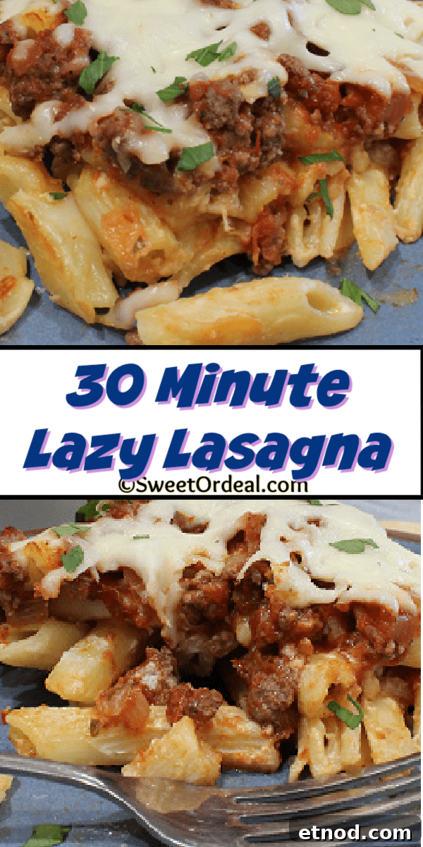 30 Minute Lazy Lasagna