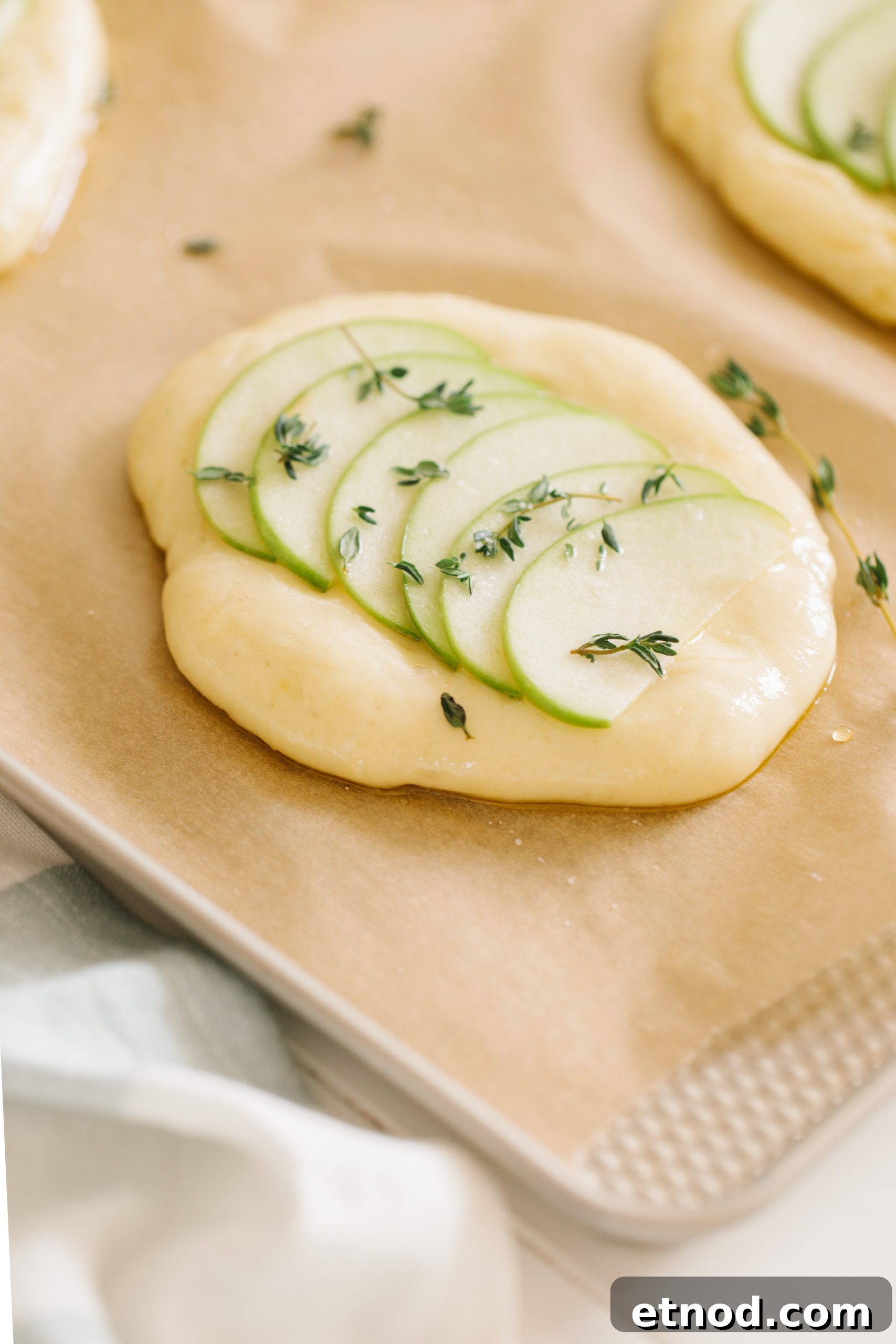 Apple and Thyme Focaccia: Rustic Savory-Sweet Flatbread Recipe 4 Apple Thyme Foccacia