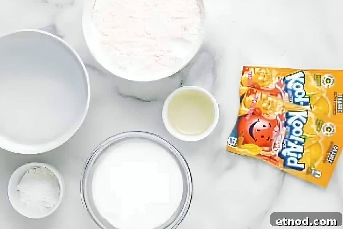 Make Homemade Kool-Aid Play Dough: Bright, Scented Recipe 9 Ingredients for homemade kool-aid play dough.