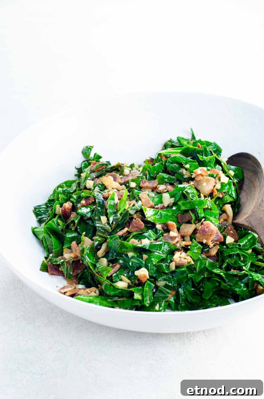 collard greens couve a mineira in a bowl