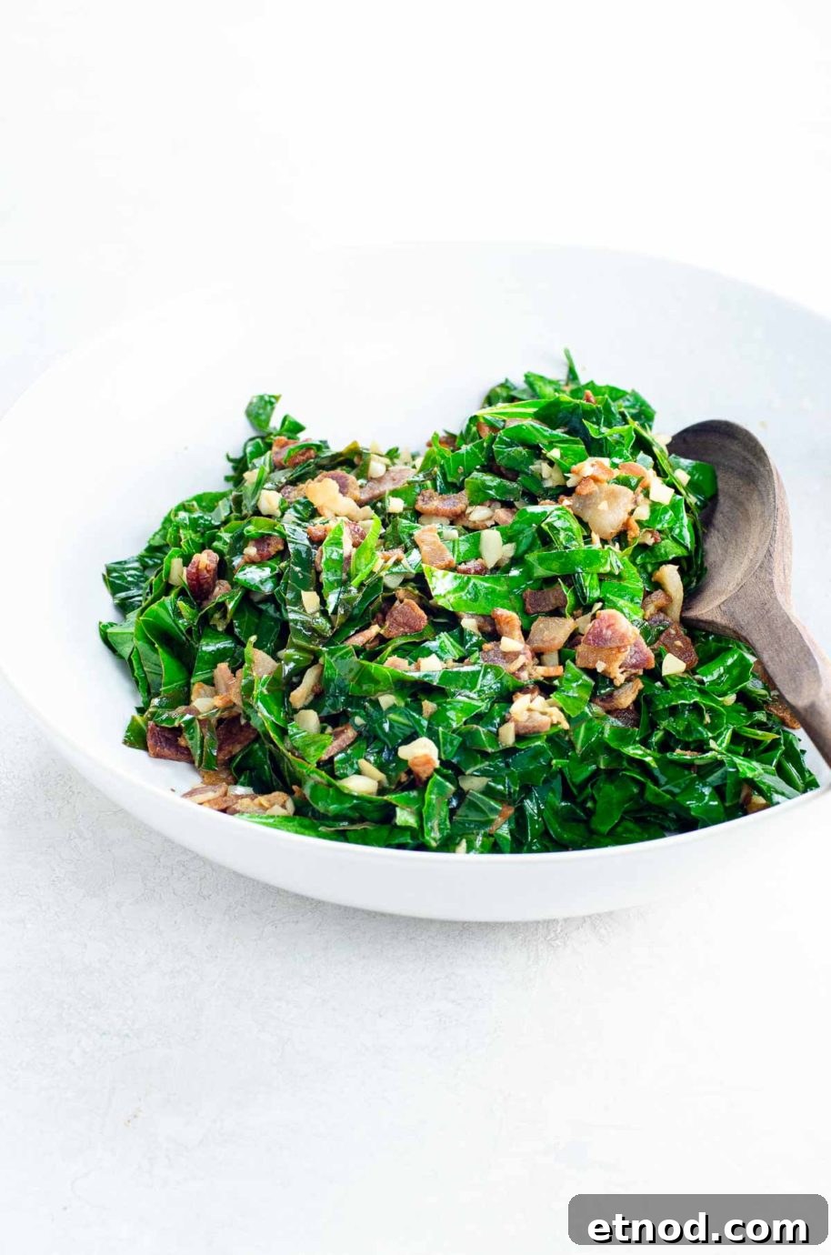 collard greens couve a mineira in a bowl