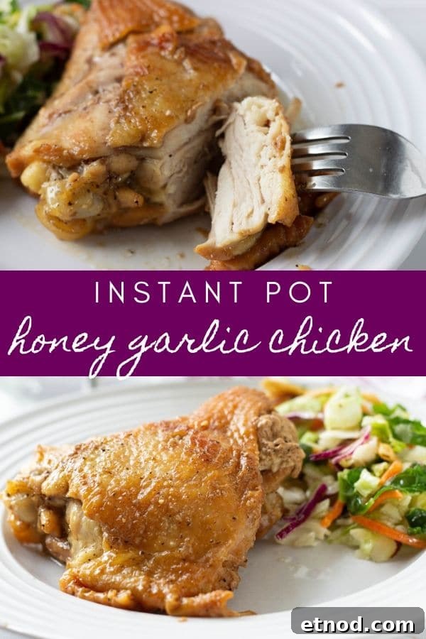 Instant Pot Honey Garlic Chicken (Video Tutorial) 8 instant pot honey garlic chicken