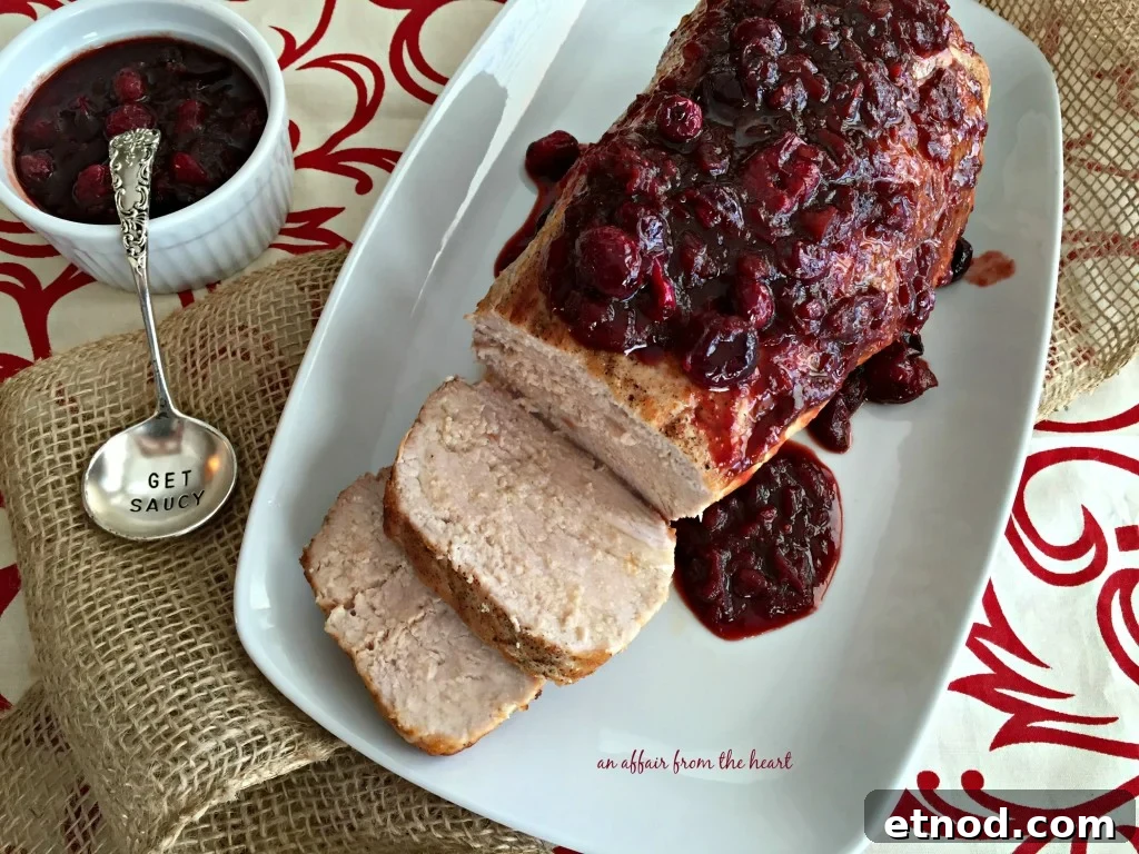 Balsamic Cranberry Pork Loin Roast with Herb Rub 4 Pork Tenderloin with Balsamic Cranberry Sauce