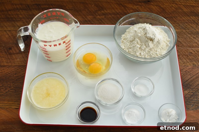 Crisp Buttermilk Waffles Recipe for Fluffy Breakfast 3 buttermilk waffles ingredients | NoBiggie.net