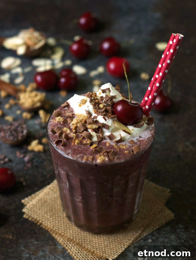 Black Forest Chocolate Cherry Smoothie
