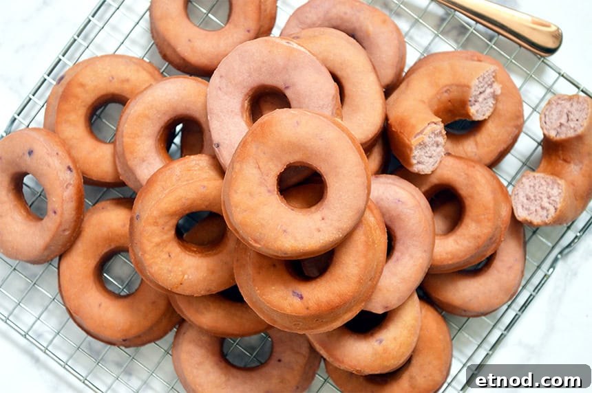 Purple Sweet Potato Donuts: Fluffy Ube-Inspired Homemade Recipe 11 purple sweet potato doughnuts