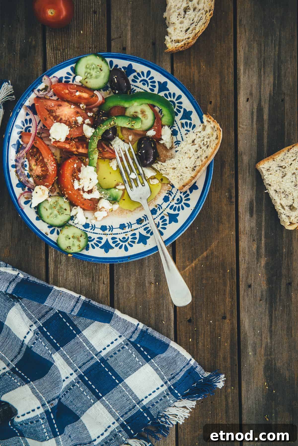 How to Make Authentic Greek Salad: Classic Recipe & Tips 9 a salad made using feta cheese