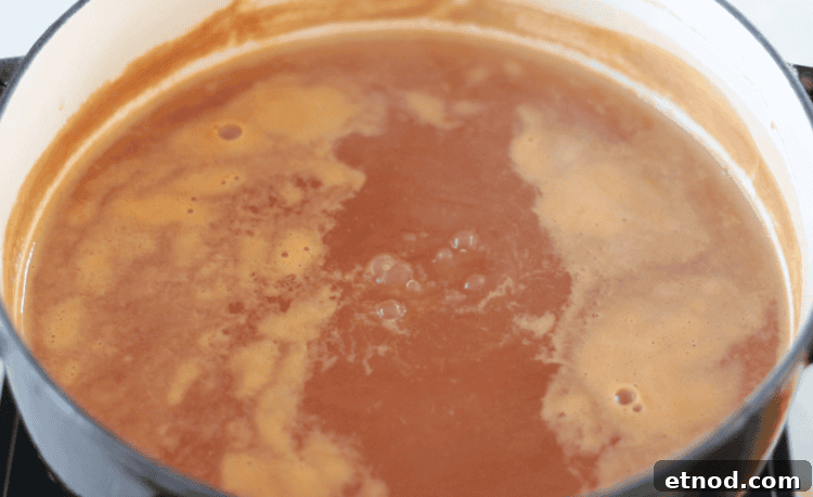 Boiled Apple Cider Syrup: Step-by-Step Recipe with Video 10 pot of boiling cider