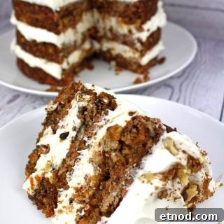 Vegan Carrot Cake with Cream Cheese Icing