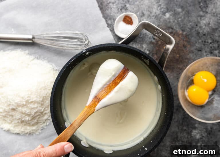Authentic Greek Pastitsio Recipe: Classic Baked Pasta with Bechamel 8 overhead: making bechamel sauce for my pastitsio recipe