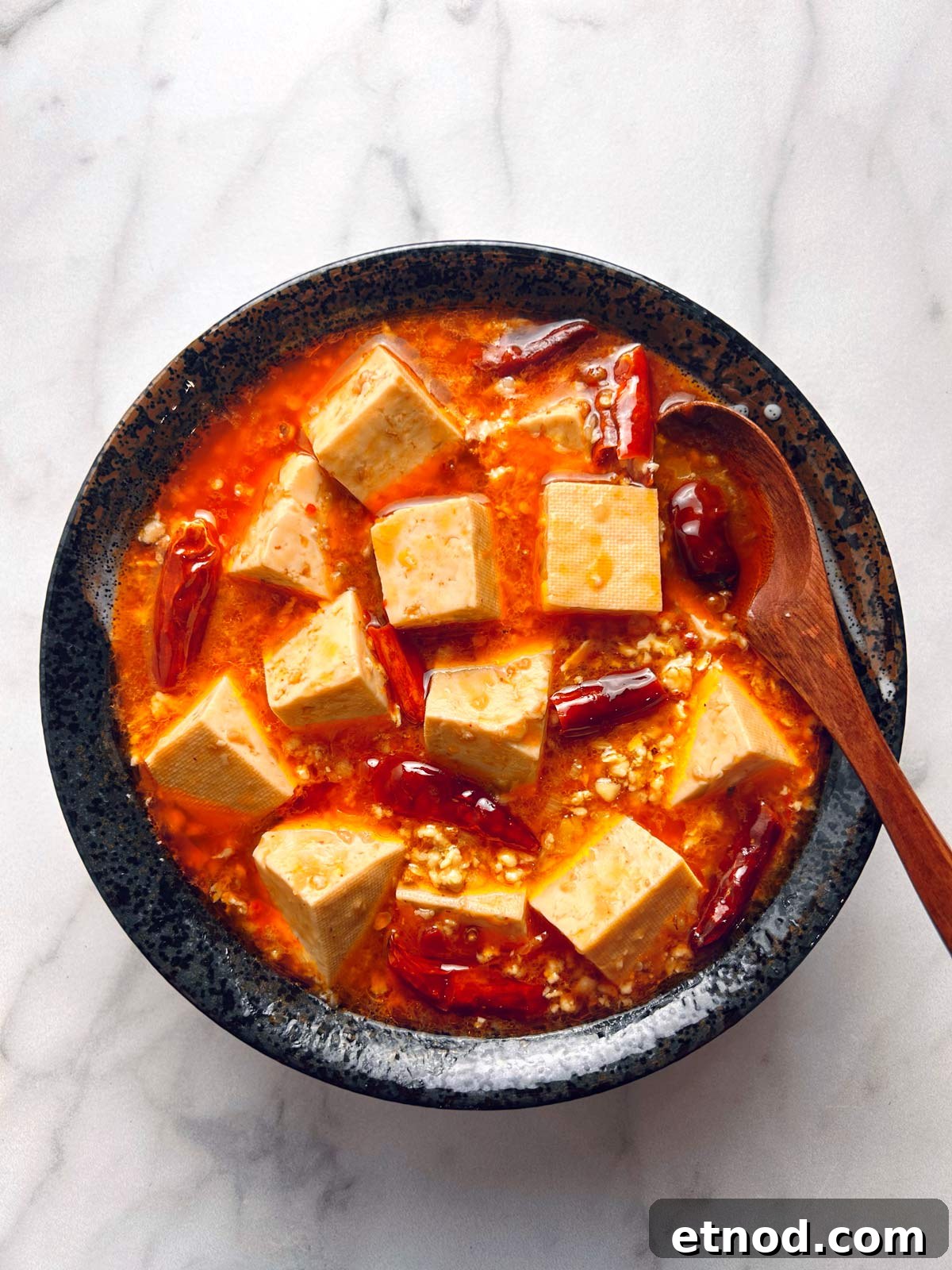 bowl of mapo tofu