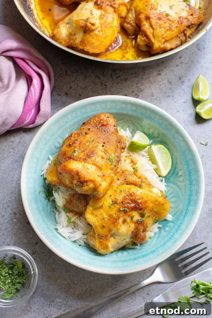 Turmeric Chicken Recipe: Flavorful Roast with Golden Spice 6 Turmeric Chicken in blue bowl with limes