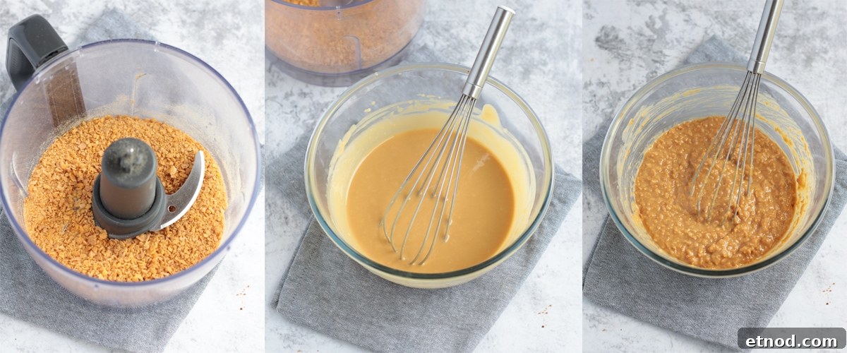 Process Shots: making the peanut butter layer