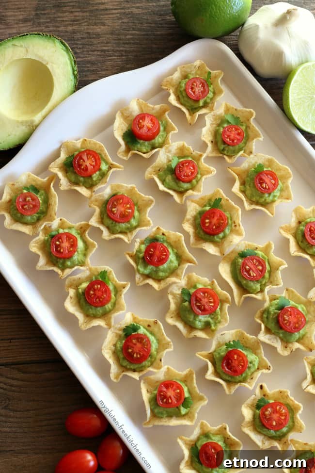 Top 10 Most-Popular Gluten-Free Recipes of 2017 6 Gluten-free Chip and Guacamole Bites Appetizer idea