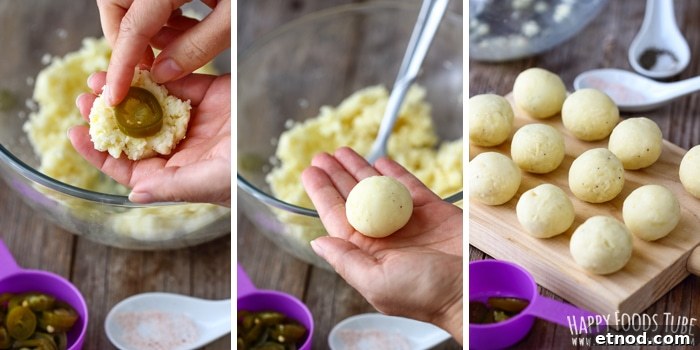 Crispy Jalapeño Mashed Potato Croquettes Recipe 3 Step by Step How to Make Jalapeno Mashed Potato Croquettes Picture 1