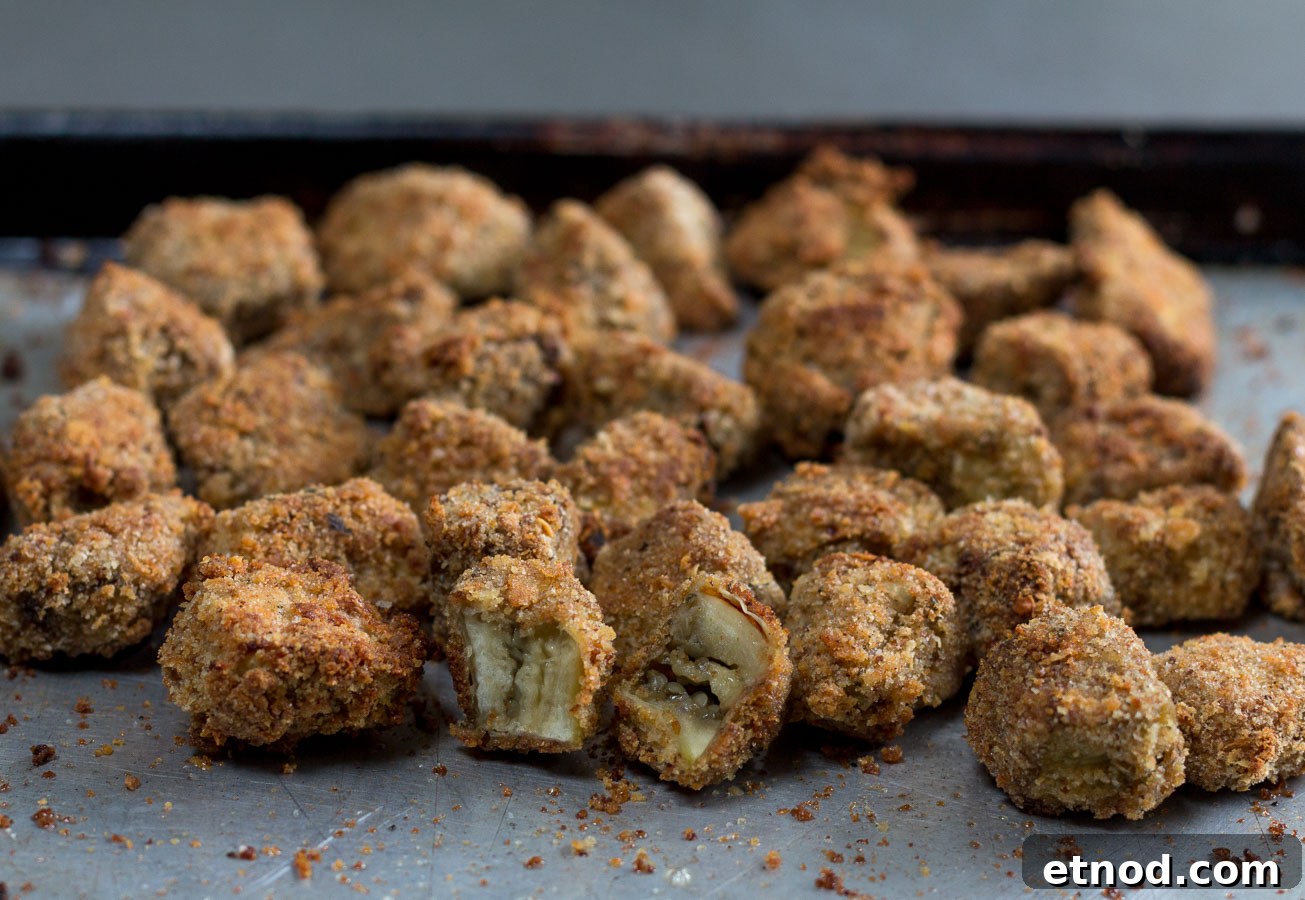 Crispy roasted eggplant